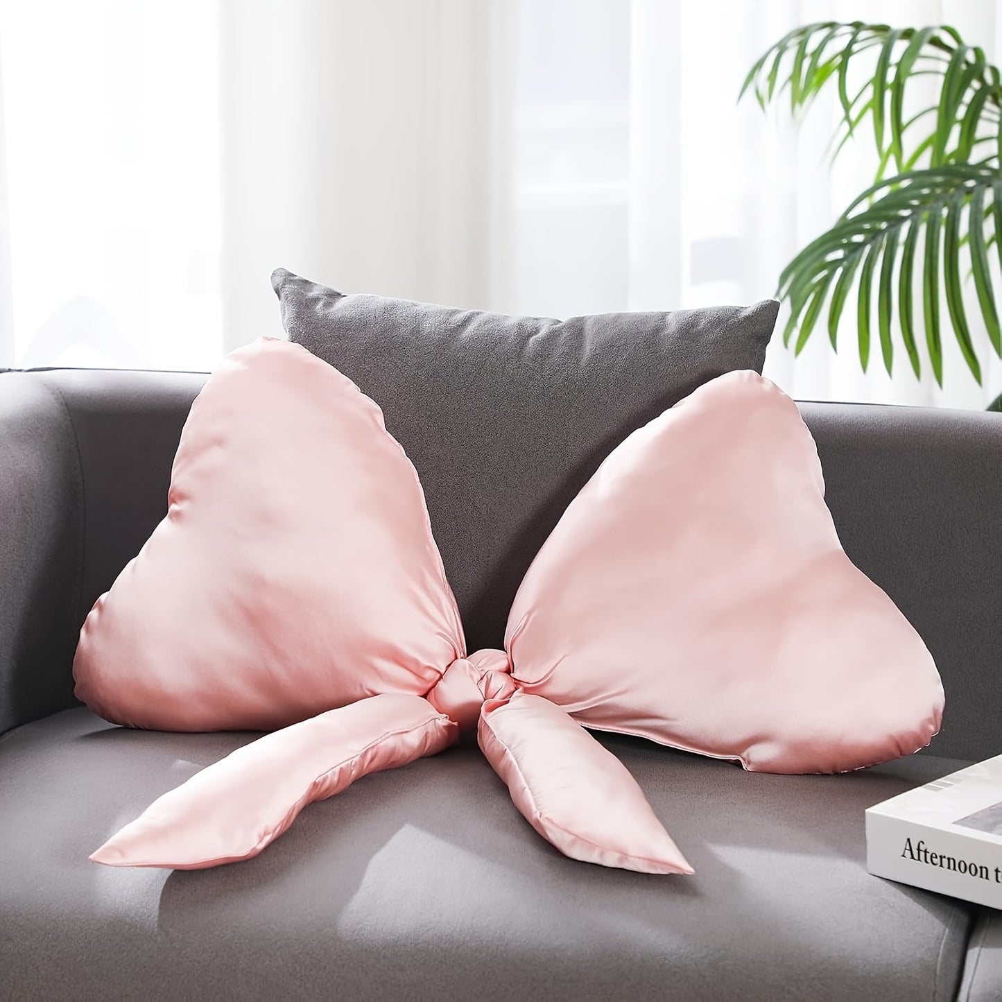 Cute Pink Bow Pillow