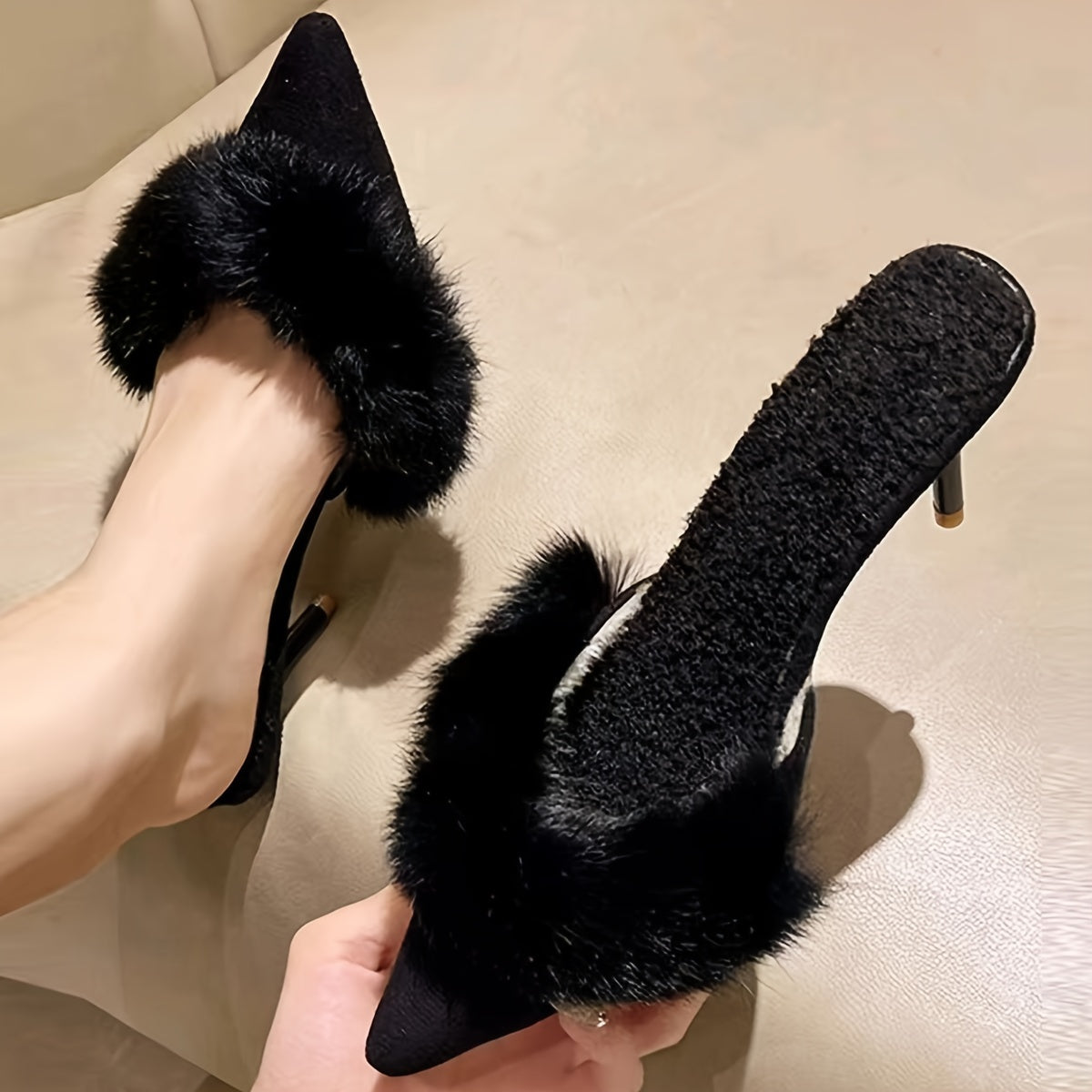 Fur Chic Slippers