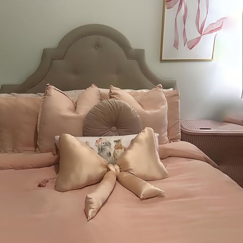 Cute Pink Bow Pillow