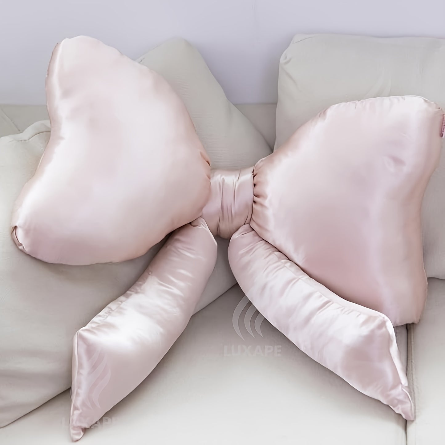 Cute Pink Bow Pillow