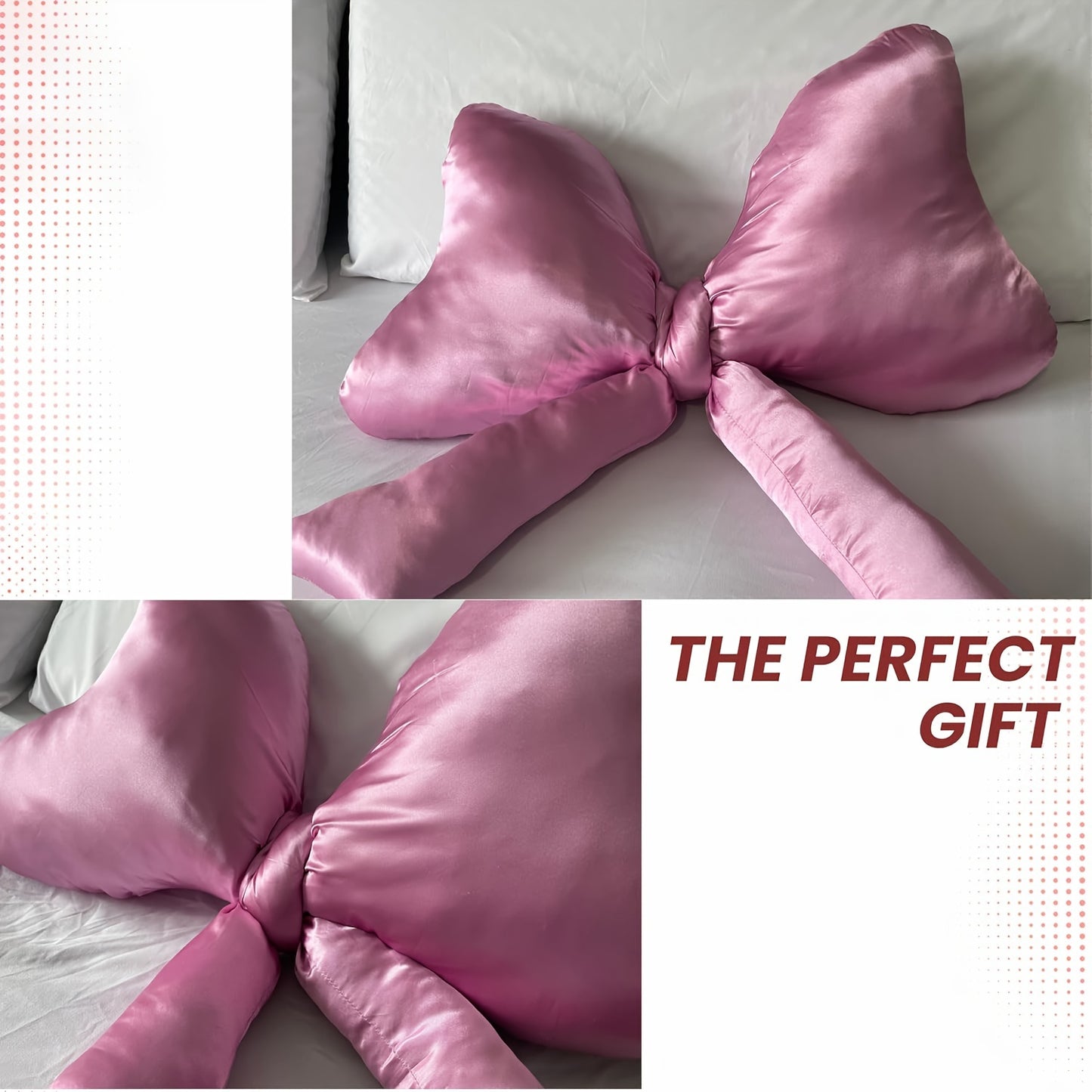 Cute Pink Bow Pillow